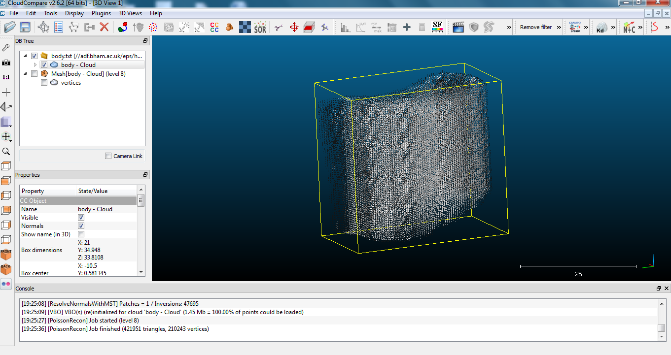 original point cloud